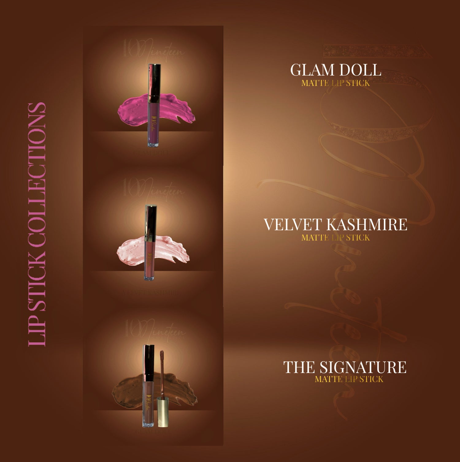 10NINETEEN MATTE LIPSTICK COLLECTION